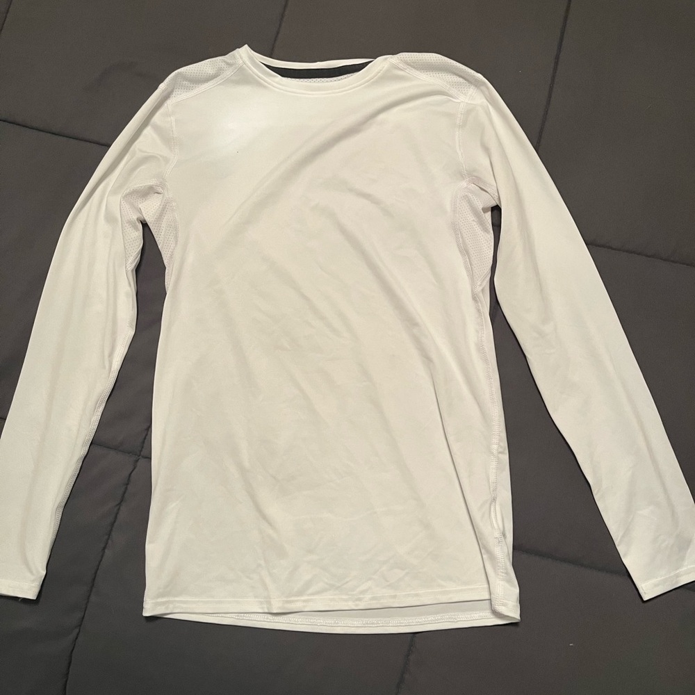 White & Red thermal long sleeve